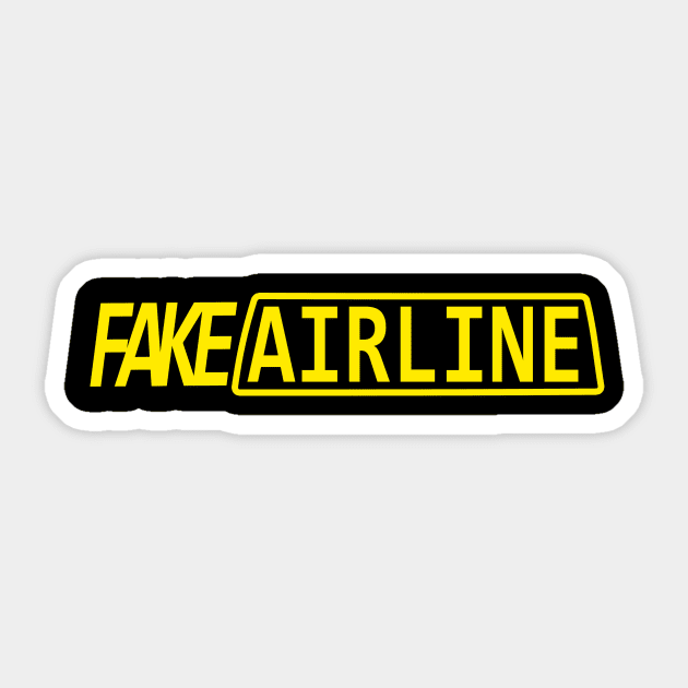 Fake Airline, or Fake Taxi Sticker by Fly Buy Wear